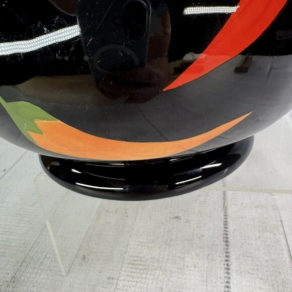 THE MAIN INGREDIENTS Black Ceramic Red Orange Green Chili Peppers 3.5Qt Pitcher - Picture 16 of 16